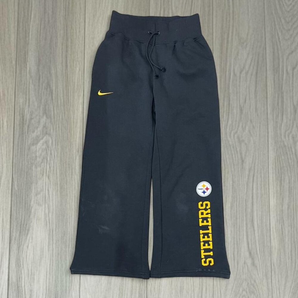 Nike Steelers black wide leg sweatpants Mens XS
